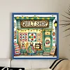 (US Local)Quilt Shop-14CT Counted Cross Stitch Kit(40x40cm)