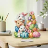 Diamond Painting Acrylic Animal Easter Eggs Diamond Painting Desktop Ornaments