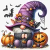 Pumpkin Gnome-11CT Stamped Cross Stitch 40*40cm/15.75*15.75in tapestrymarket