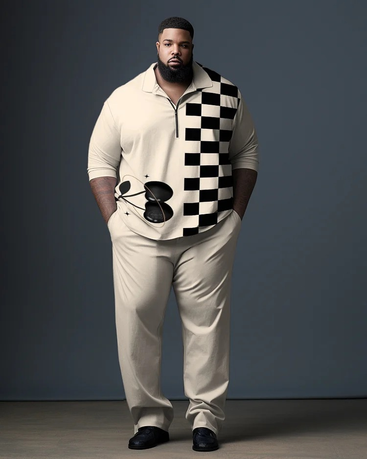 big and tall two-piece sets