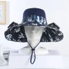 Summer Hat With Fan For Men And Women Charging Sun Protection Sunshade Large Brim Fisherman Hat Adult Camouflage Hat Anti-Ultraviolet