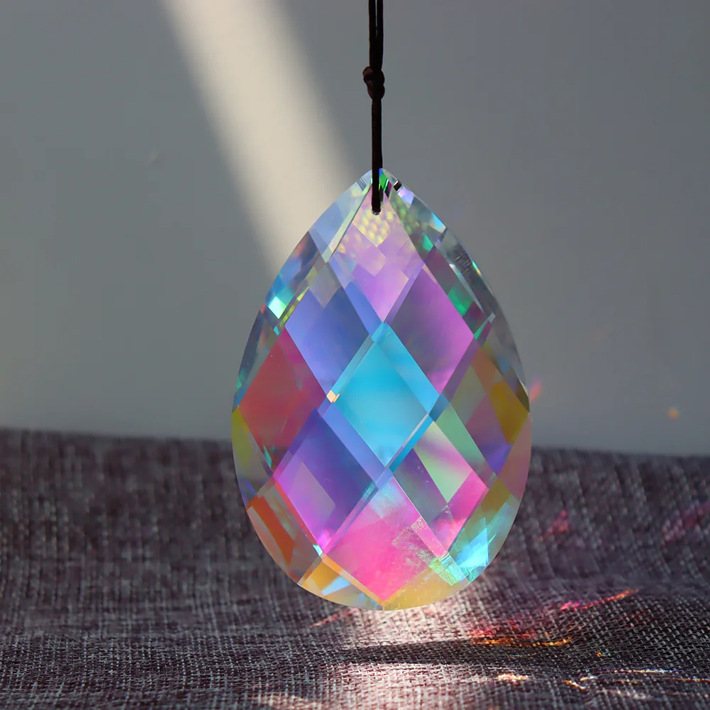 Hanging Crystal Prism Suncatcher Rainbow Maker Chandelier Pendant Drops (G)