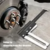Brake Thickness Measuring Vernier Caliper Car Tyre Plate Wear Depth Ruler