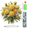 (US Local)Flower Double Sided Effect Table Top Diamond Painting Desktop Ornaments Kit (Dandelion)