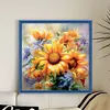 Sunflower Oil Painting-11CT Stamped Cross Stitch 40*40cm/15.75*15.75in tapestrymarket