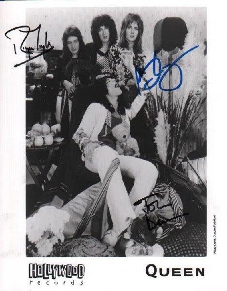 QUEEN Signed Photo Poster painting X3 Brian May, Roger Taylor, John Deacon wCOA