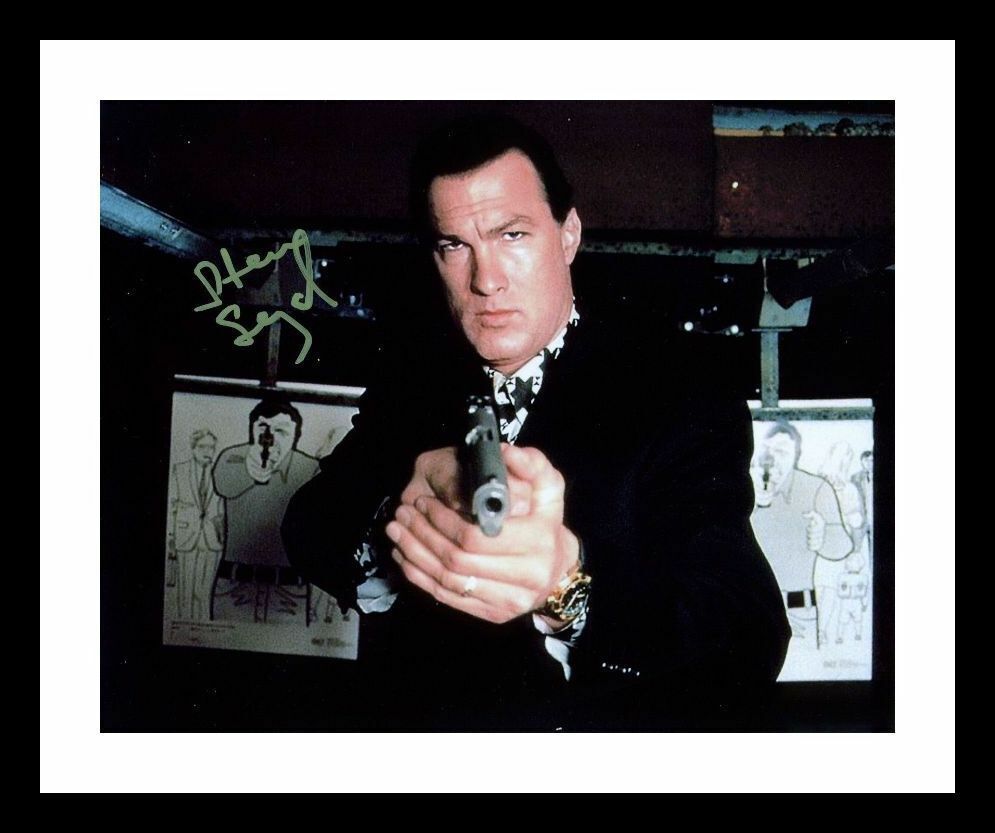 Steven Seagal Autograph Signed & Framed Photo Poster painting