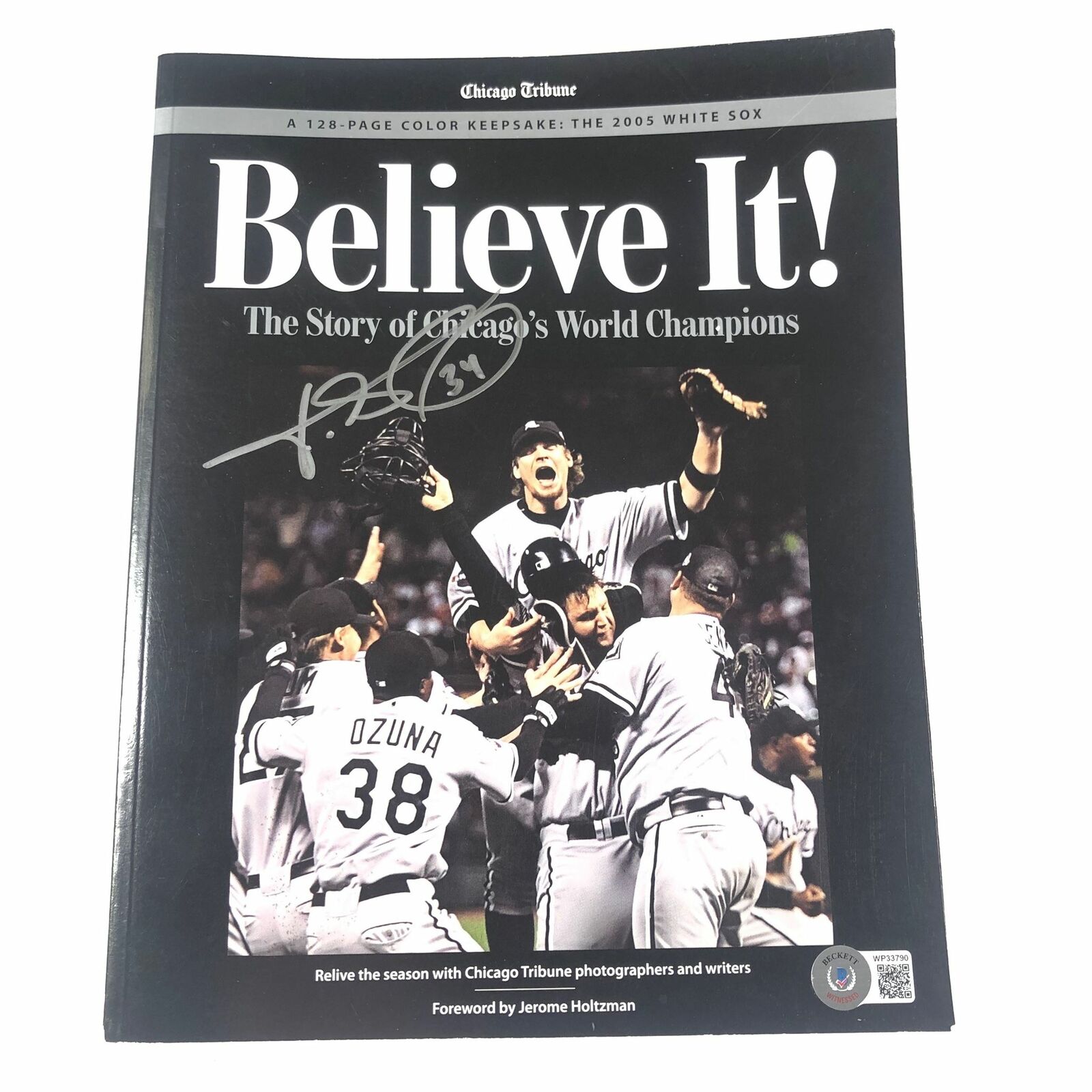 Freddy Garcia signed SI Magazine PSA/DNA Autographed Chicago Tribune White Sox