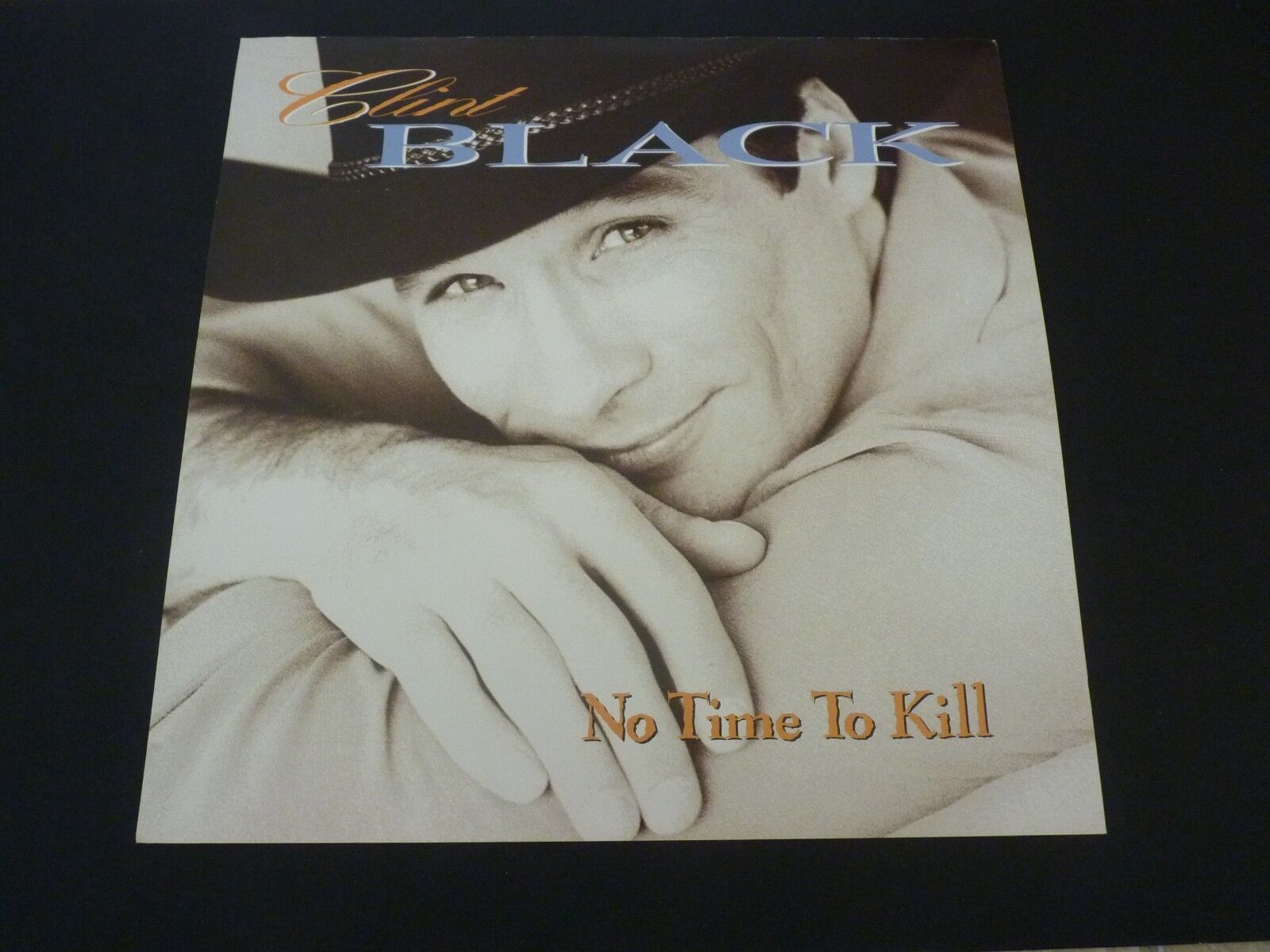 Clint Black No Time to Kill 1993 Promo LP Record Photo Poster painting Flat 12x12 Poster