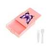 Multi-Section Diamond Painting Tray Kit 5D DIY Drills Plate with Spoon & Brush Set