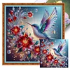 Hummingbird Flowers-11CT Stamped Cross Stitch 50*50cm/19.69*19.69in