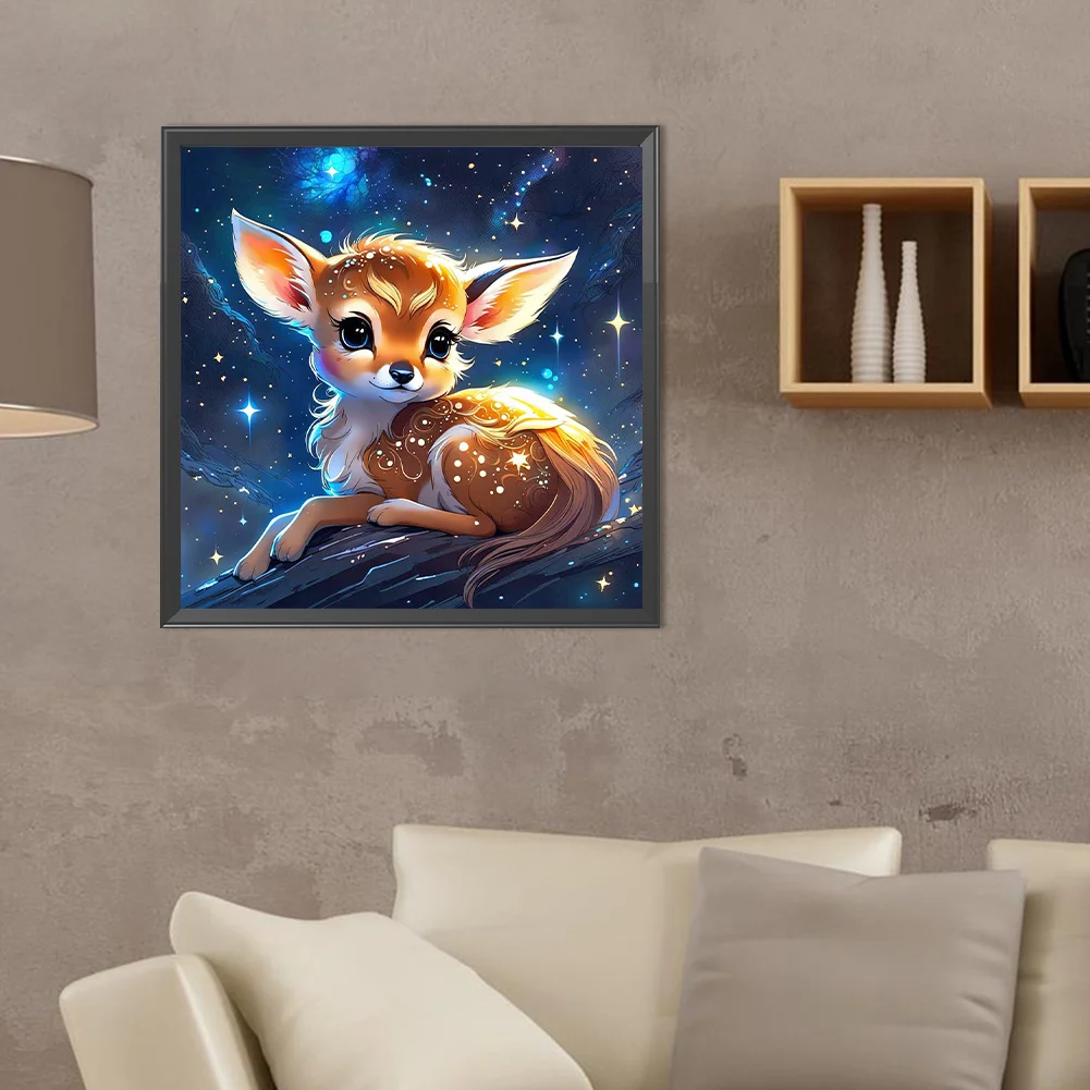 Full Round Diamond Painting 40*40cm - Glowing Animals