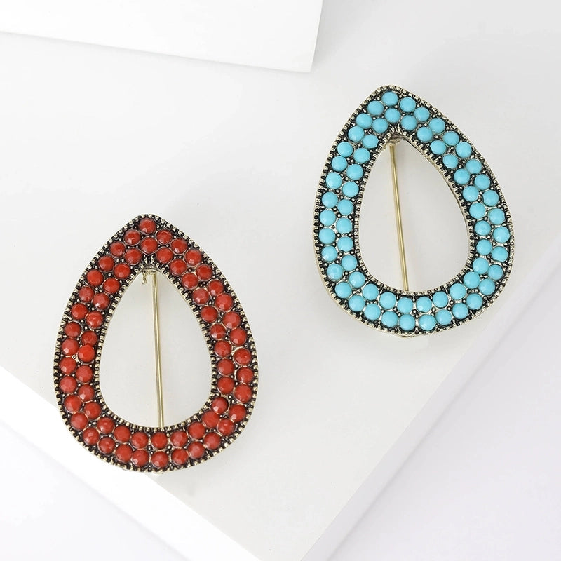 Basic Pin Water Droplets Alloy Women’s Brooches