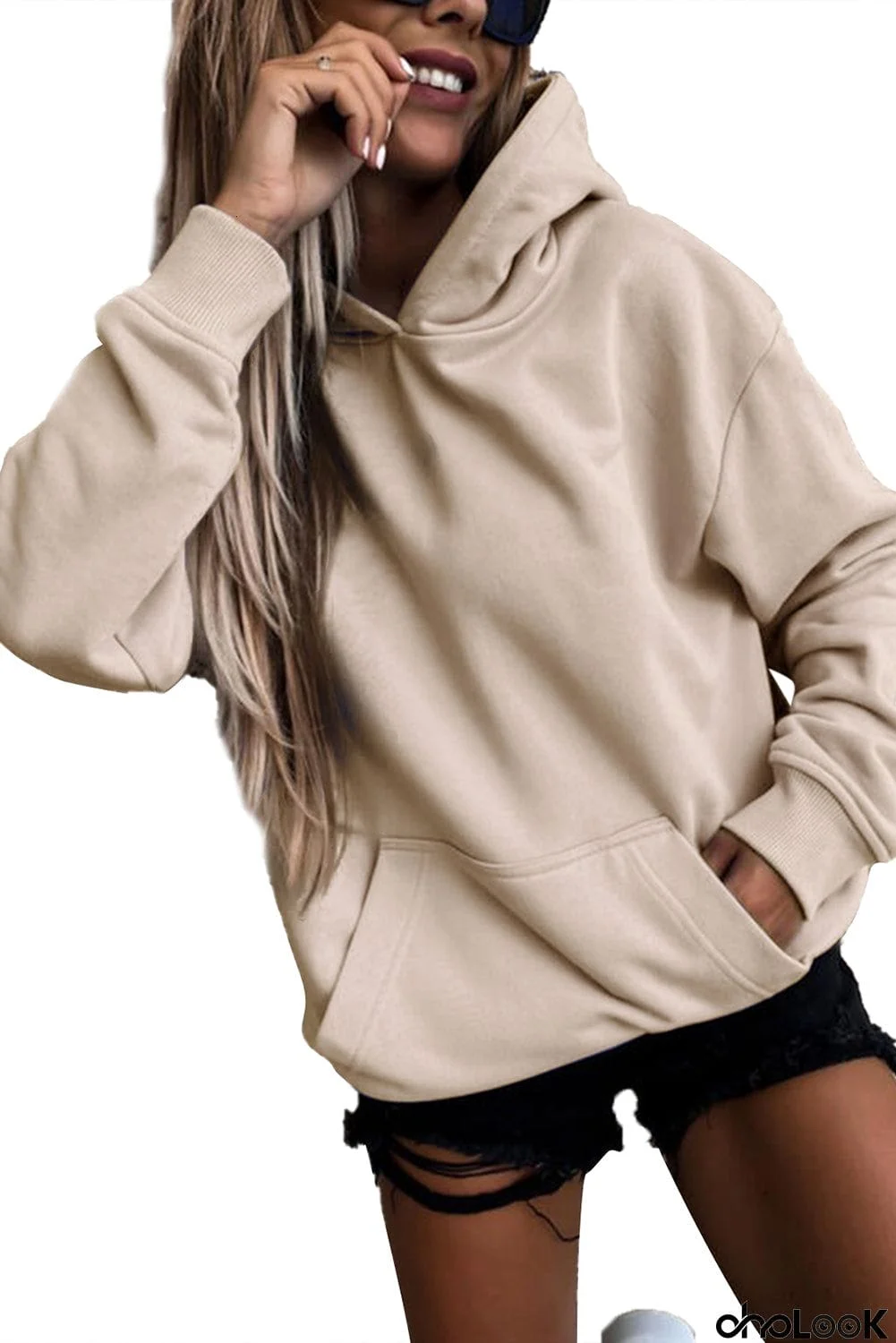 Loose Kangaroo Pocket Hoodie