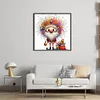 Furry Santa Claus-14CT Counted Cross Stitch 40*40cm/15.75*15.75in