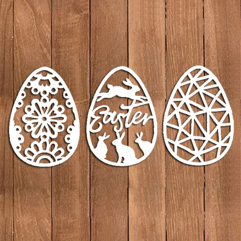 8PCS Beautiful Egg Metal Cutting Dies For DIY Scrapbook Cutting Die Paper Cards Embossed Decorative Craft Die Cut New Arrival