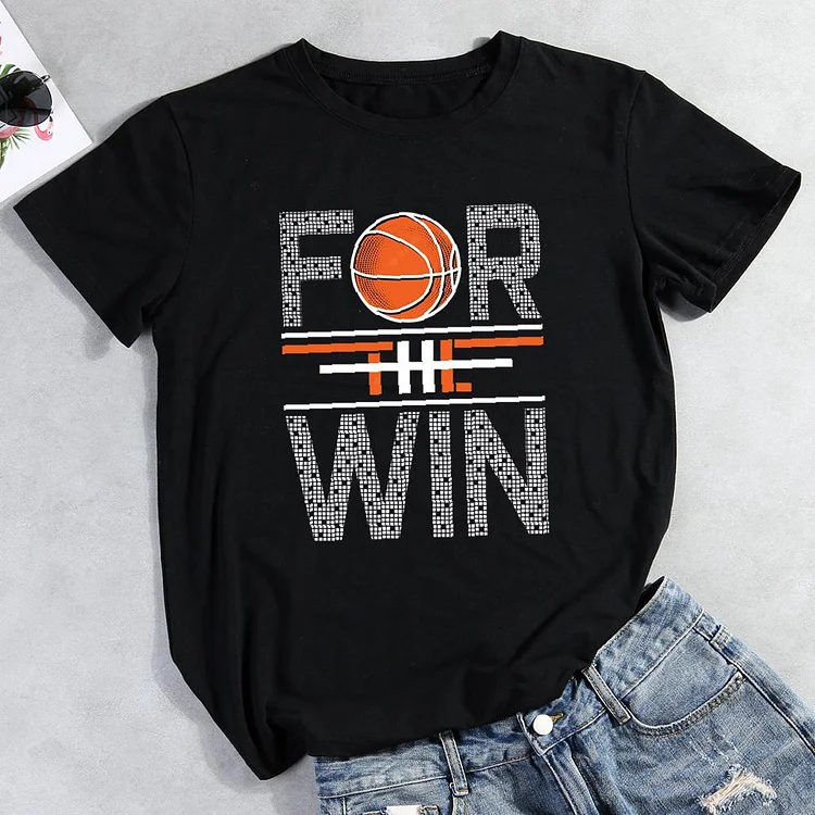 for the win Round Neck T-shirt-Annaletters