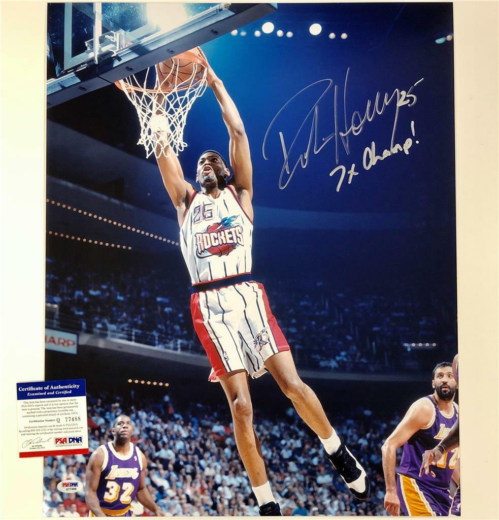 Robert Horry autograph 7x Champ