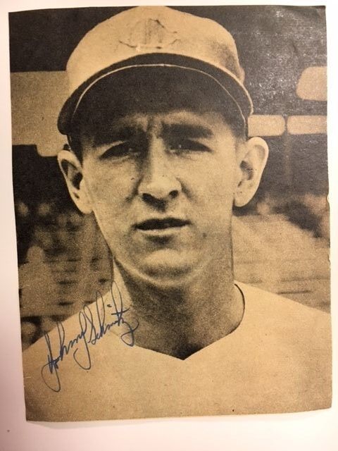 Johnny Schmitz Cubs/Dodgers Signed Magazine Photo Poster painting 1950-60s Debut JSA Precertifie