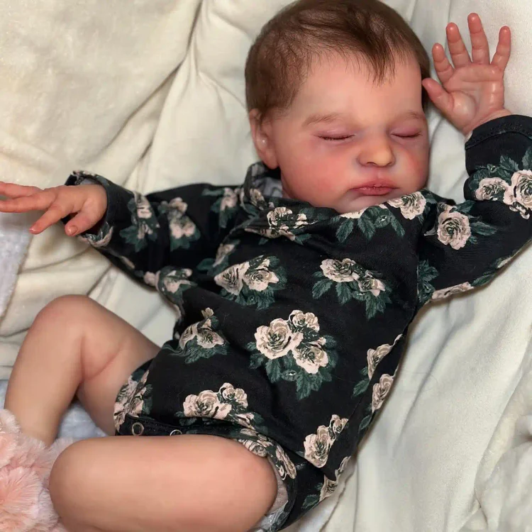 20" Reborn Sleeping Baby Girl Barpulin Real Lifelike Cloth Body Reborn Doll with Heartbeat💖 & Sound🔊：Realistic Reborn Baby Dolls By Rsgdolls®