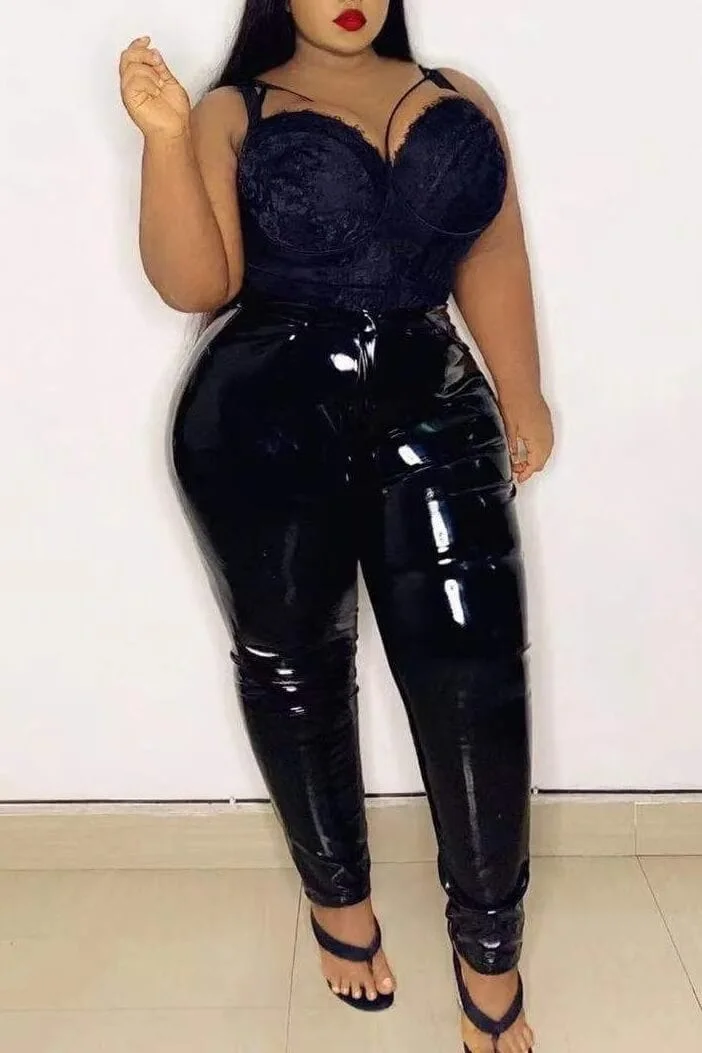 Sexy Thickened PU Leather Pant