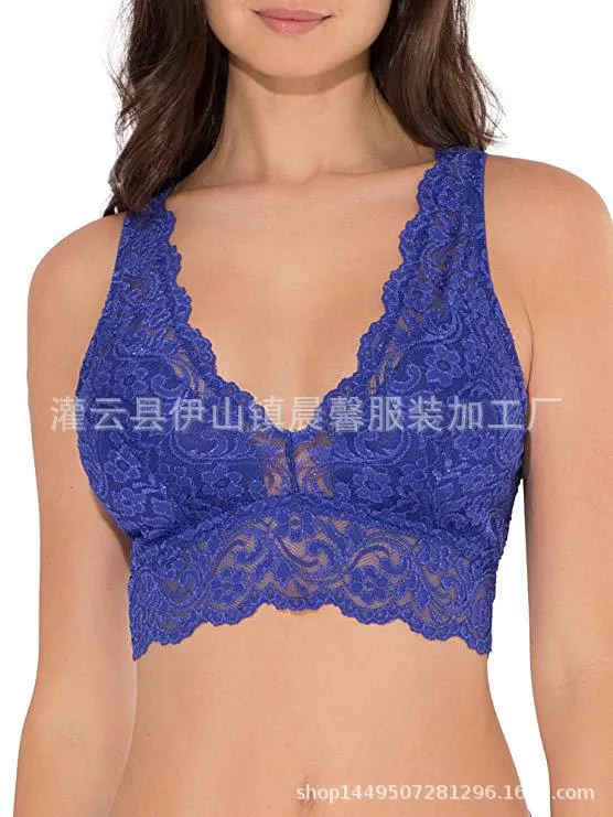 Churchf Direct Selling Slings Sexy Lace Bra No Steel Ring Multi-Colored Back Wrapped Chest Lingerie 9055