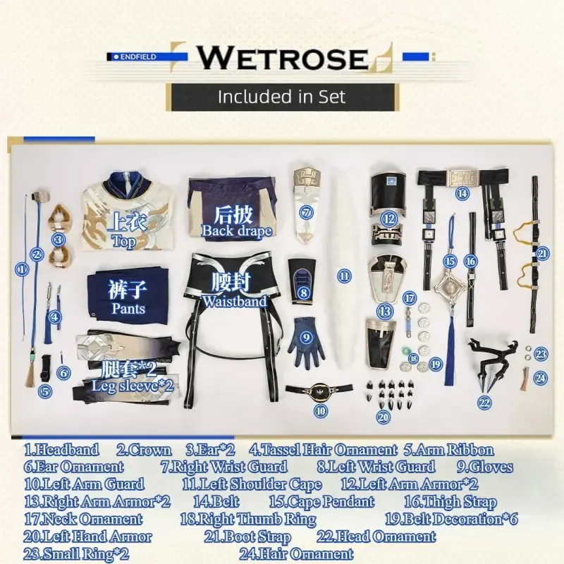[Wetrose] In Stock Arknights: Endfield Argent Flow Game Outfit Cosplay Costume