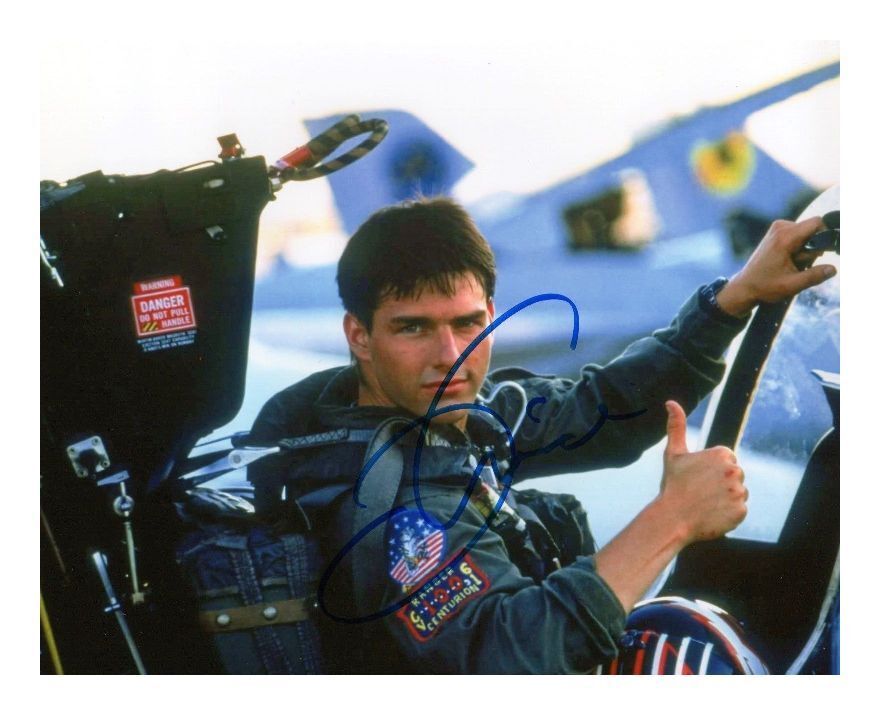 TOM CRUISE - TOP GUN AUTOGRAPHED SIGNED A4 PP POSTER Photo Poster painting PRINT