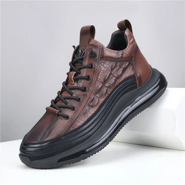 Men's Casual Cowhide Air Cushion Shoes