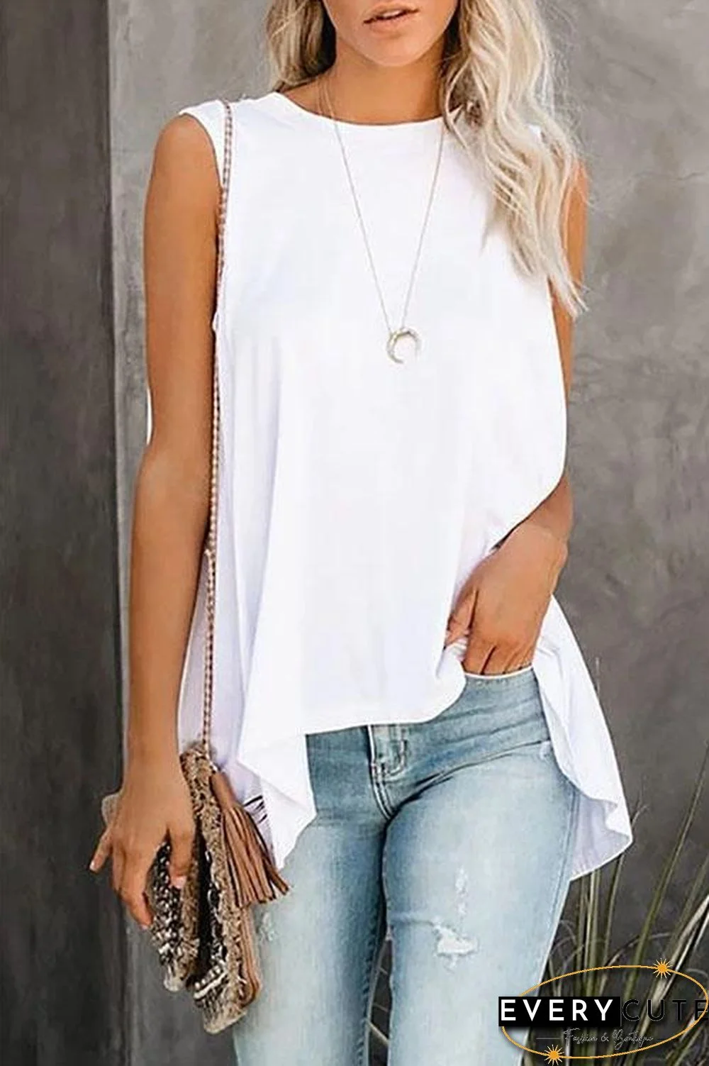 Basic Solid Top T-shirt