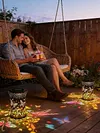 Colorful Butterfly Solar Lanterns Outdoor Waterproof Gift for Moms Women Mother Grandma Hanging Solar Lights for Yard Patio Porch Balcony Garden Decor