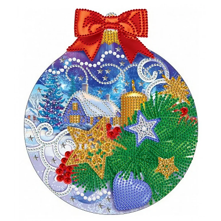 Partial Drills Special-shaped Drill Diamond Painting - Christmas Crystal Ball - 30*30cm