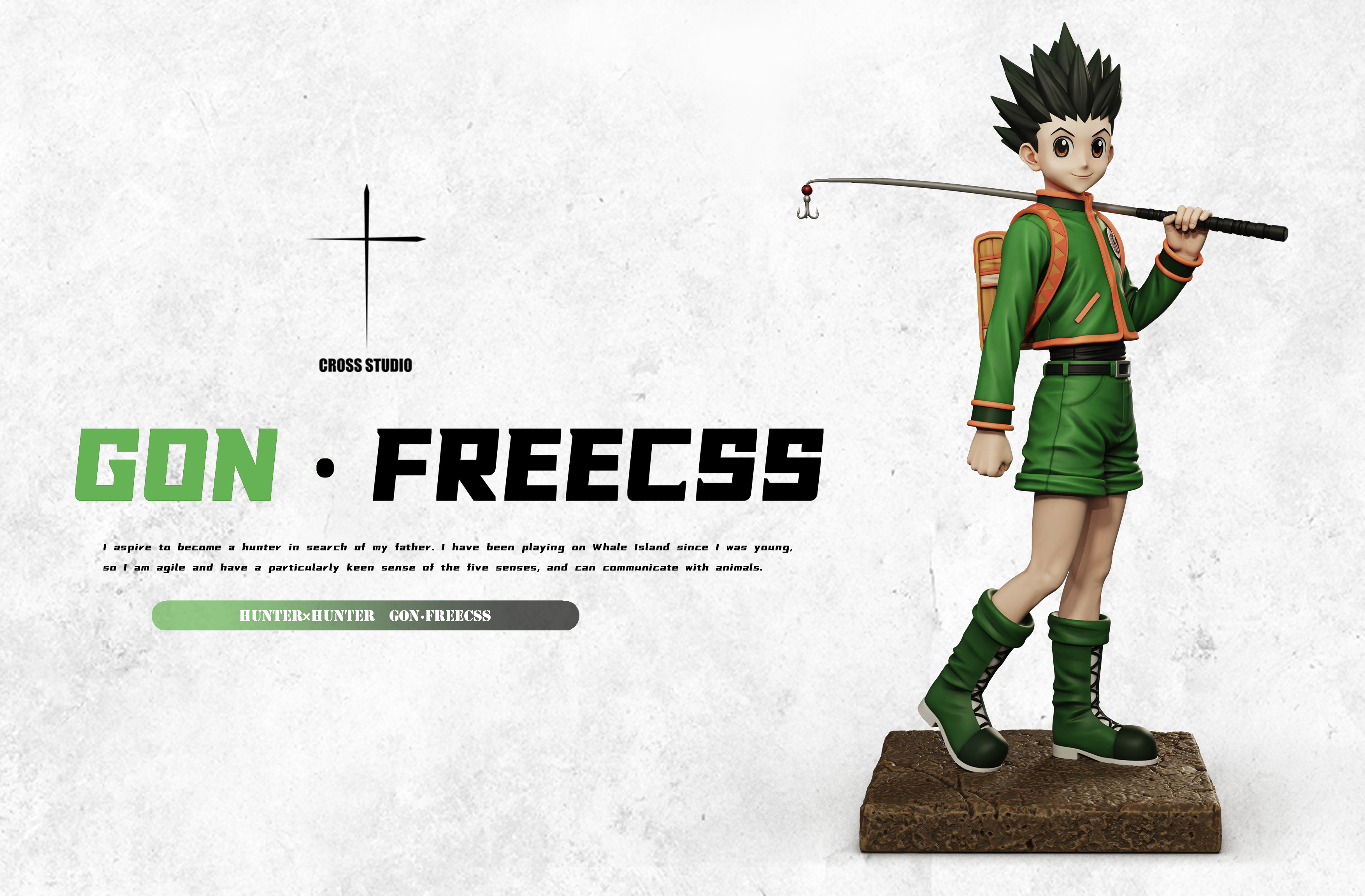 Cross Studio - Hunter x Hunter Fishing Rod Gon Freecss Statue(GK)-
