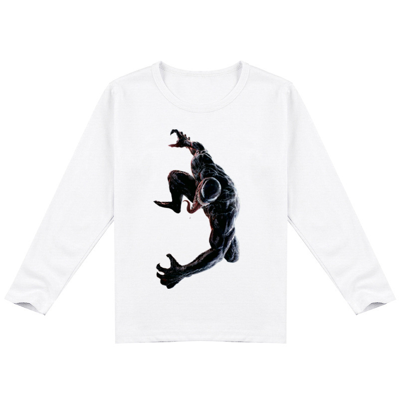 Mayoulove Venom Long Sleeve T-shirt for Boys - Cool Spider-man Anti-hero Print - Trendy and Stylish - Perfect for Kids and Teenagers who Love Marvel Comics and Superheroes-Mayoulove