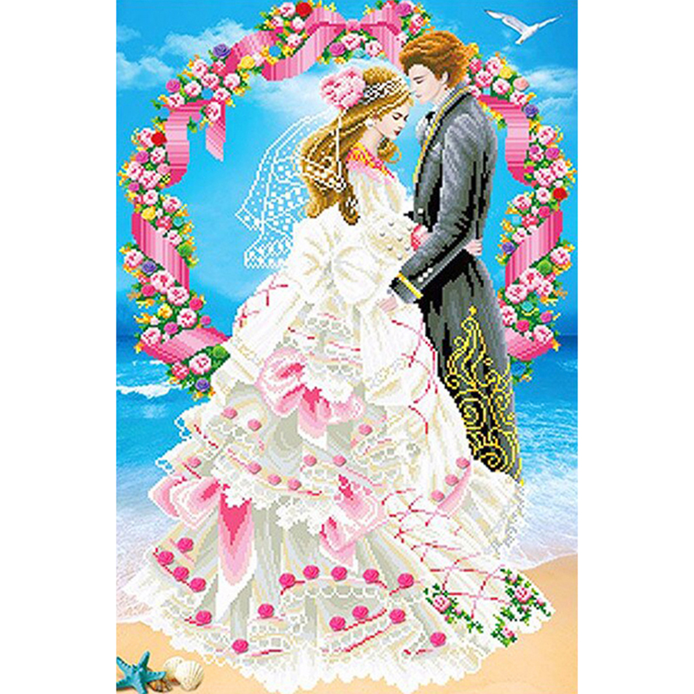 

Wedding Couple - Special Shaped Diamond Painting - 30*40CM, 501 Original