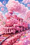 Luxury AB Velvet Diamond Painting Kit - Candy train
