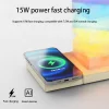 Colorful DIY Assembly Atmosphere Night Light 15W Fast Wireless Charging Mobile Phone Earphone Digital Wireless Charger
