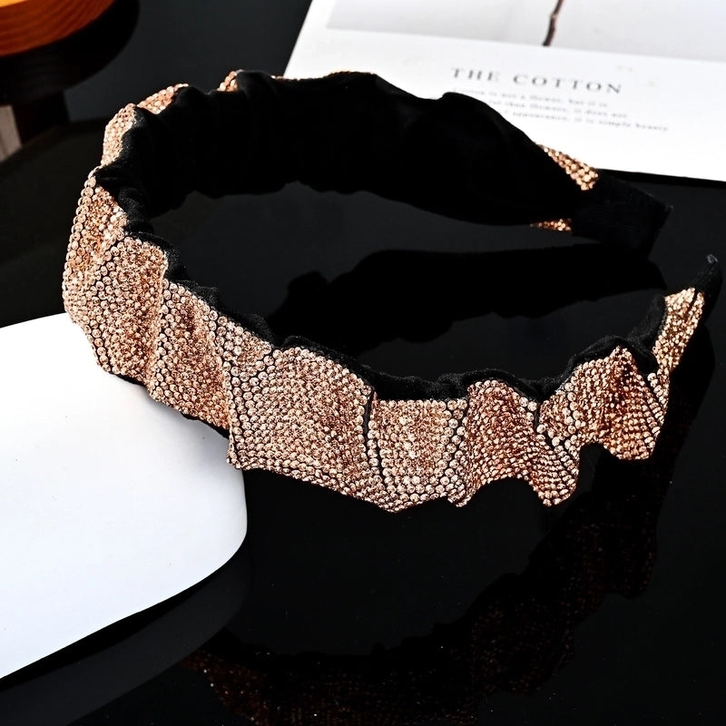 Retro Geometric Rhinestone Hair Band 1 Piece