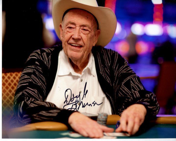 DOYLE BRUNSON Signed Autographed POKER Photo Poster painting