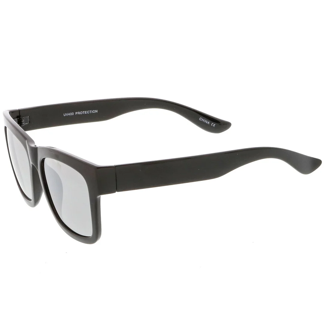 Lifestyle Super Thick Horn Rimmed glasses Thick Arms Mirror Square Lens 54mm