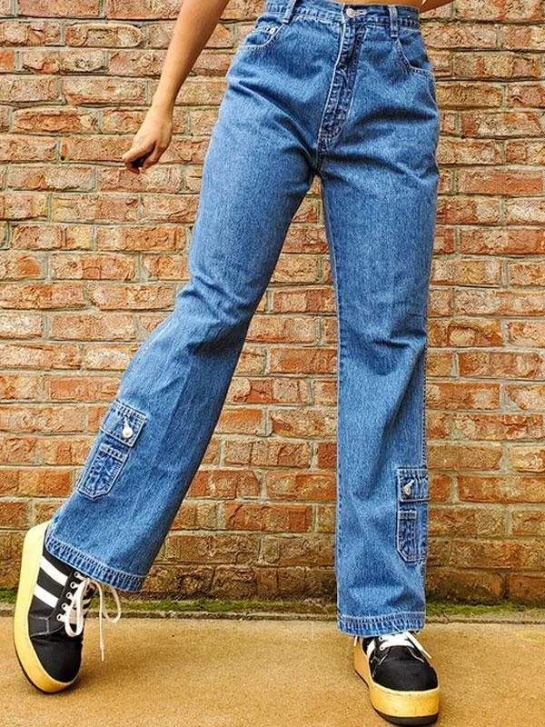 Deep blue jeans