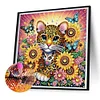 (Multistyle) Tigre L&eacute;opard-Peinture Diamant En Forme Sp&eacute;ciale-30*30CM
