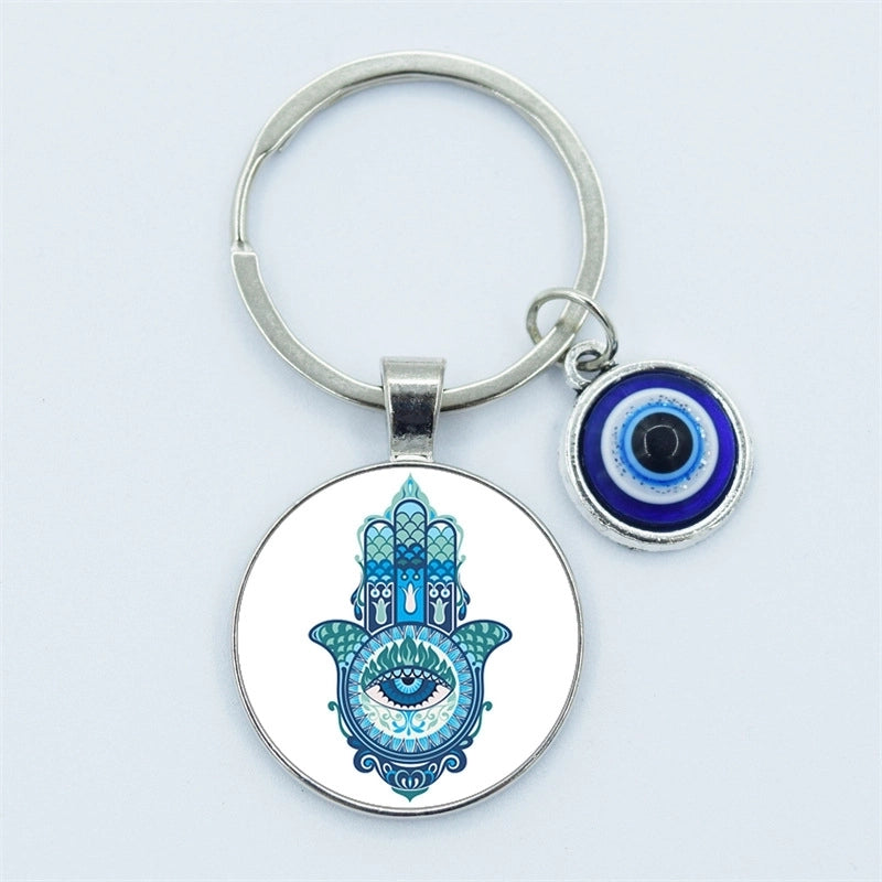 Vintage Style Minimalist Devil’s Eye Zinc Alloy Unisex Bag Pendant Keychain