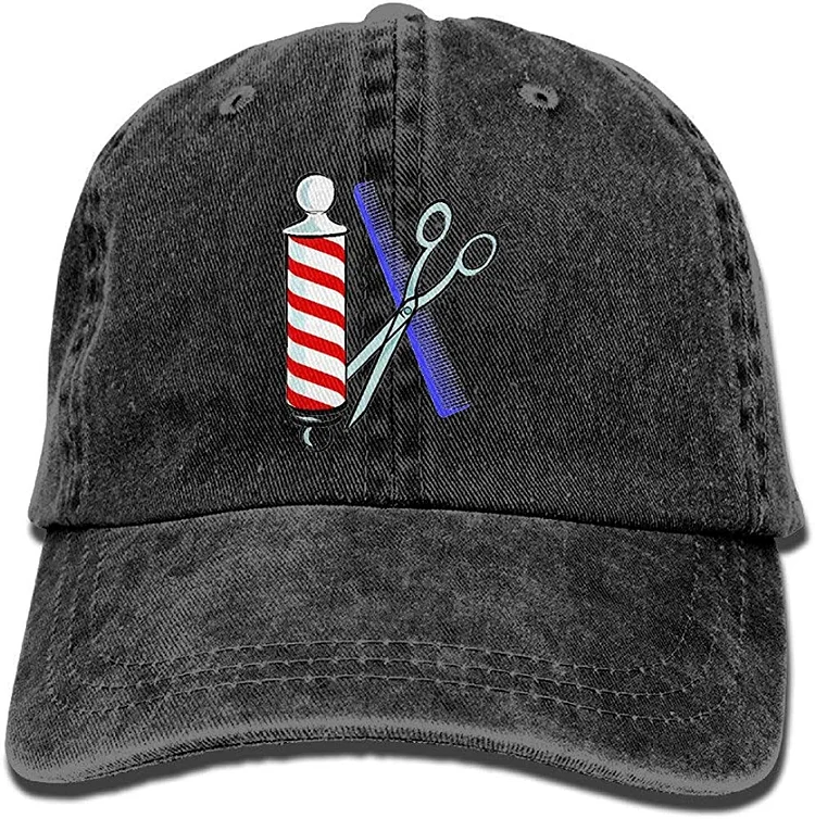 Barber Tool Adult Sport Adjustable Baseball Cap Cowboy Hat Denim Four Seasons Cap for Women Men Unisex Casual Hats