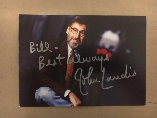 John Landis Original Boldly Signed 5x7 Stunning Photo Poster painting COA