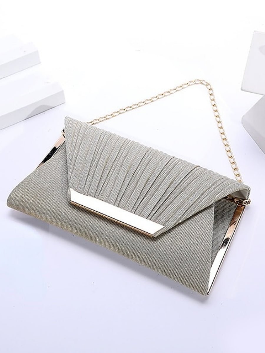 Women's Chain Bag Polyester Solid Color Party Evening Bag