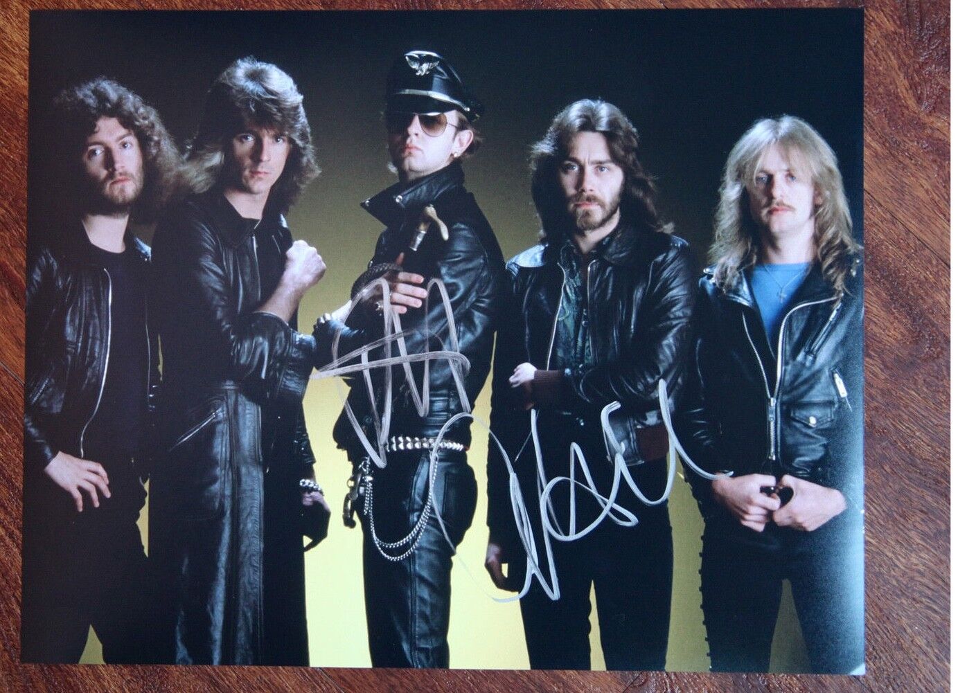 GFA Judas Priest * ROB HALFORD & IAN HILL * Signed 11x14 Photo Poster painting AD4 PROOF COA