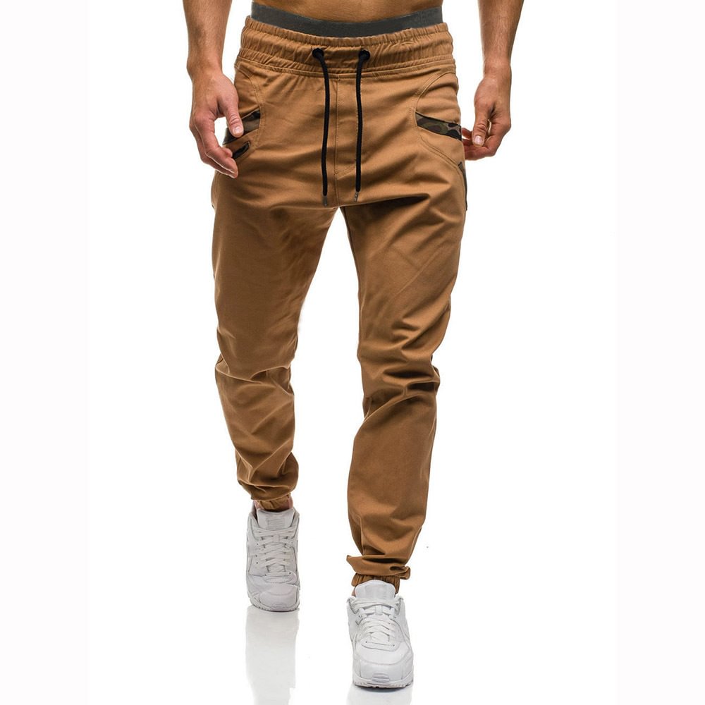 Men's Casual Pocket Panel Drawstring Sports Cargo Pants-Compassnice®