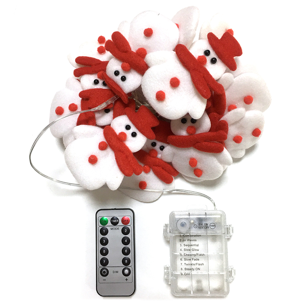 

Christmas Bedroom Decorative Lights Cute Plush Snowman LED String Lights, 501 Original