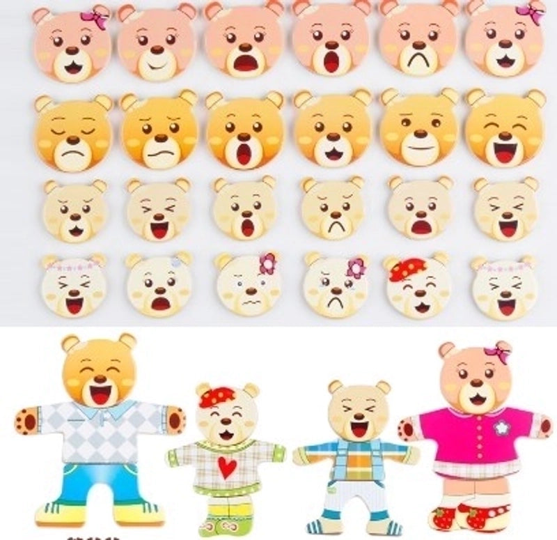 Puzzles Toddler(3-6years) Bear Wood Toys